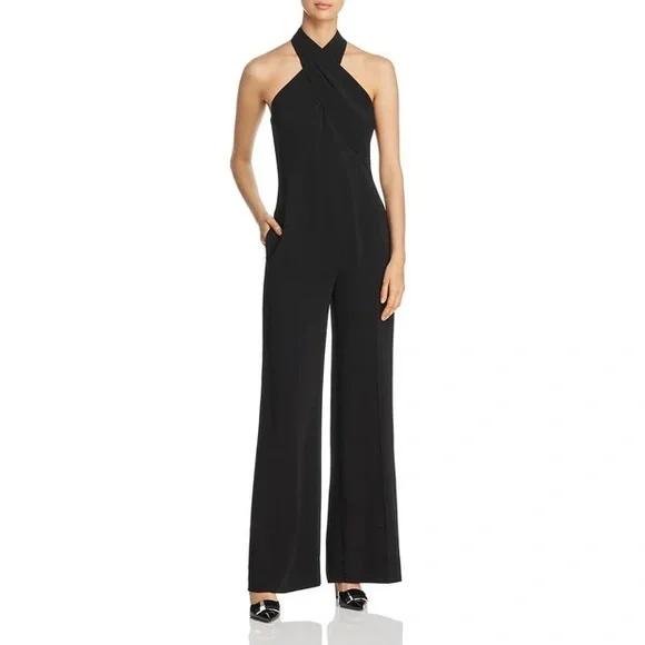 NEW Kobi Halperin Chasidy Halter-Neck Jumpsuit Black - Picture 4 of 9